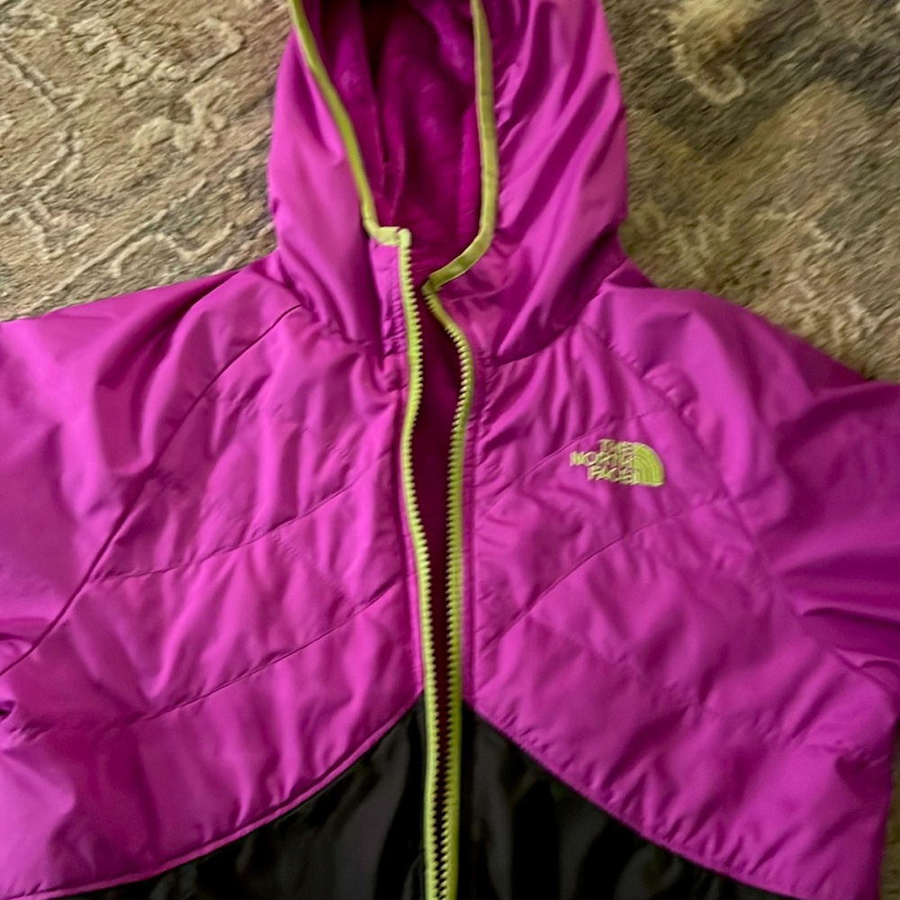 Girls North Face Reversible light lined Jacket